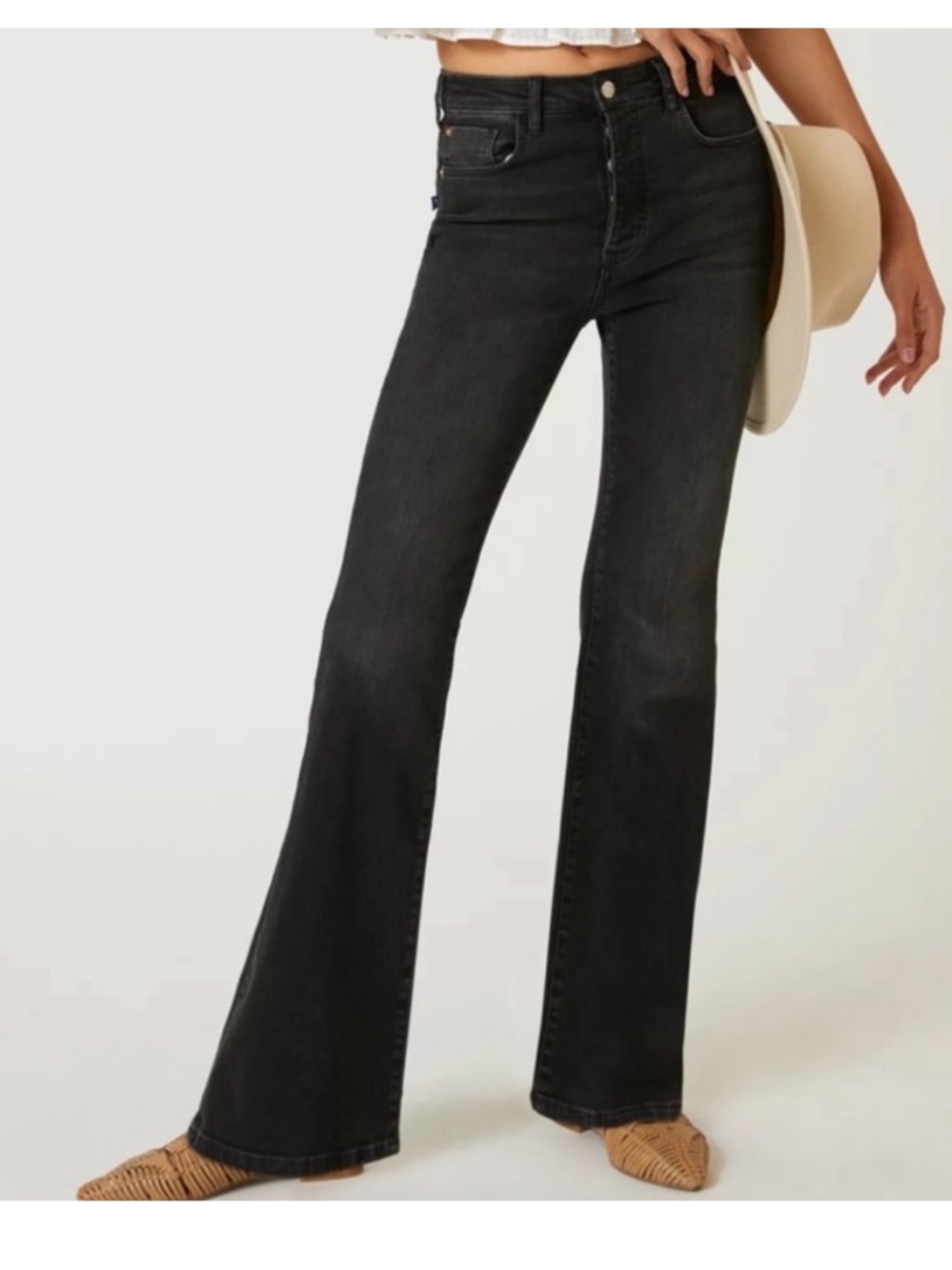 Anthropologie Pilcro Icon Black Flare Jeans